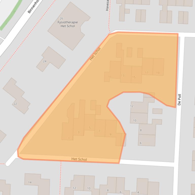 Kaart van postcodegebied 7608DT.