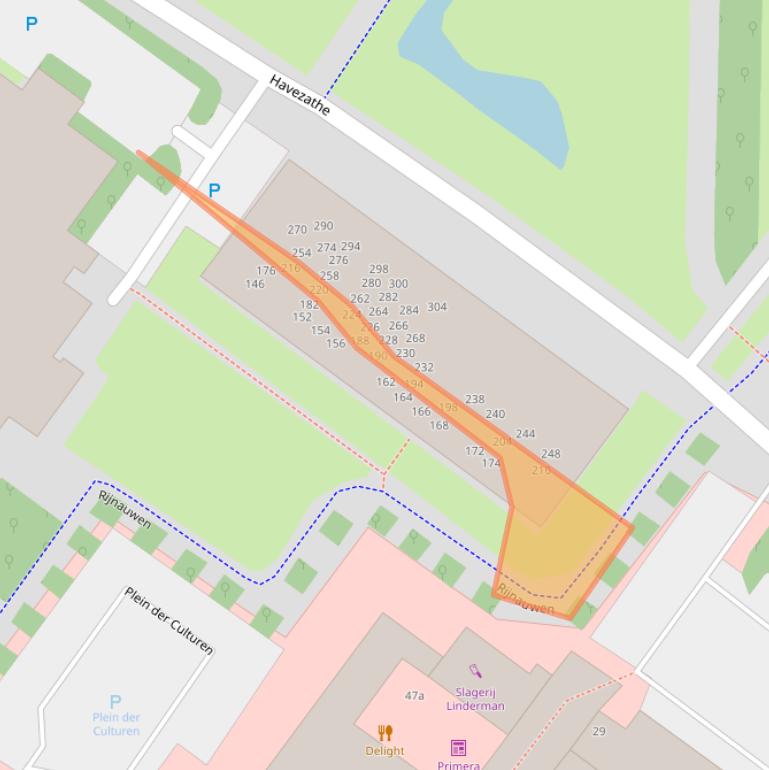 Kaart van postcodegebied 7608DW.