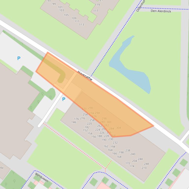 Kaart van postcodegebied 7608DZ.