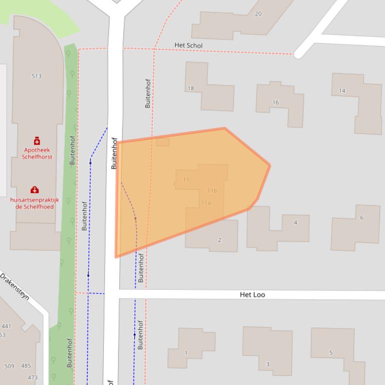 Kaart van postcodegebied 7608EH.