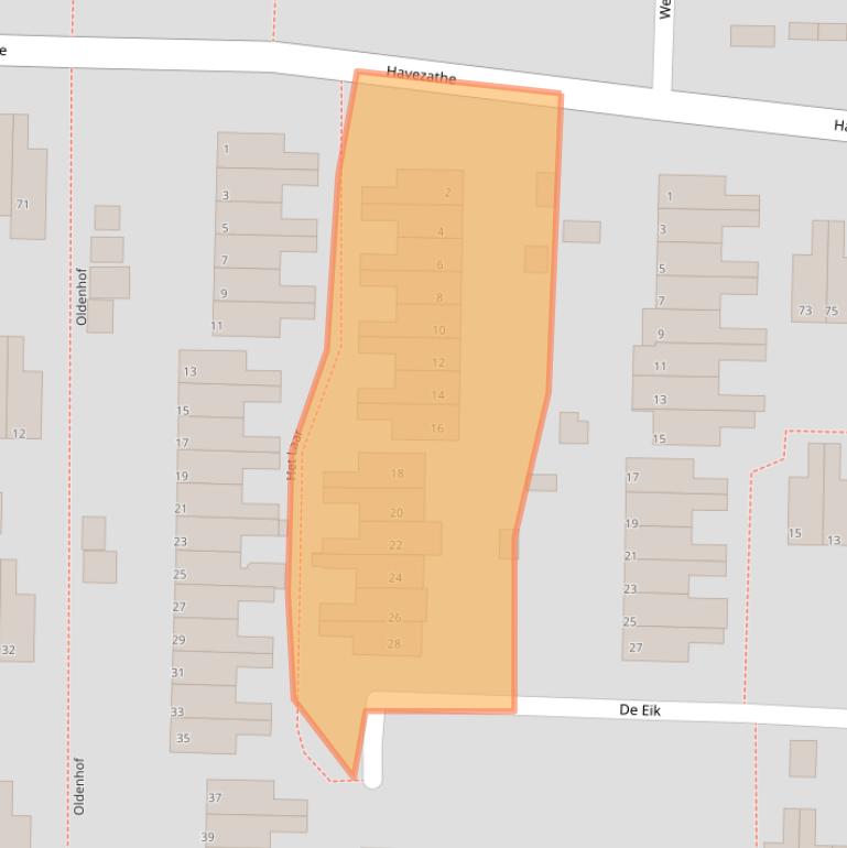Kaart van postcodegebied 7608EM.