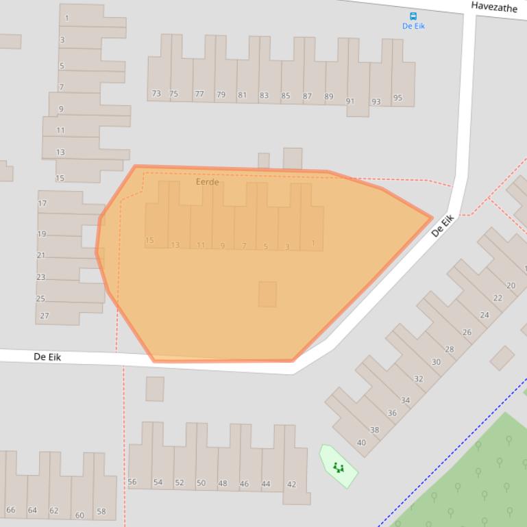 Kaart van postcodegebied 7608EP.