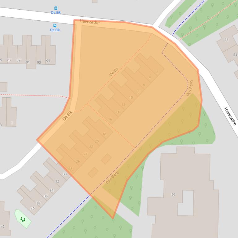 Kaart van postcodegebied 7608ER.