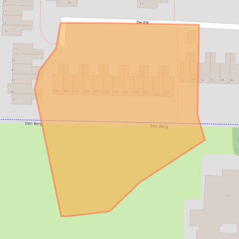 Kaart van postcodegebied 7608ET.