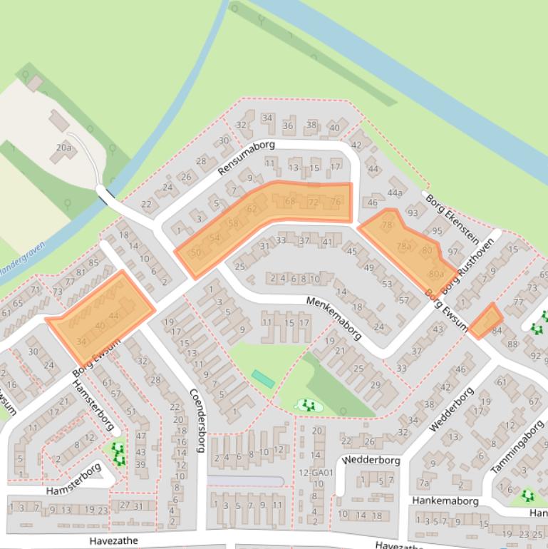 Kaart van postcodegebied 7608GH.