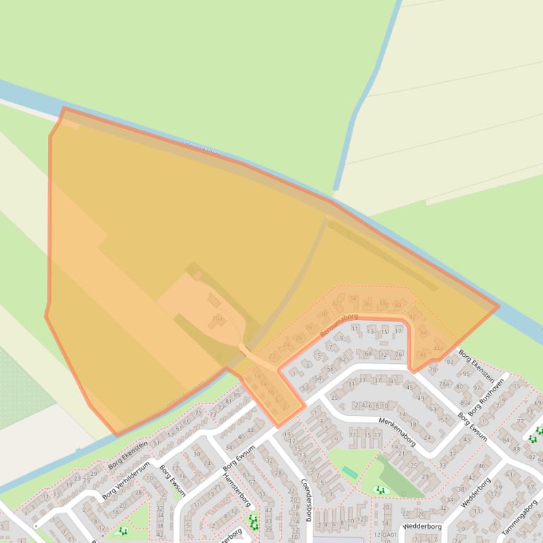 Kaart van postcodegebied 7608GK.