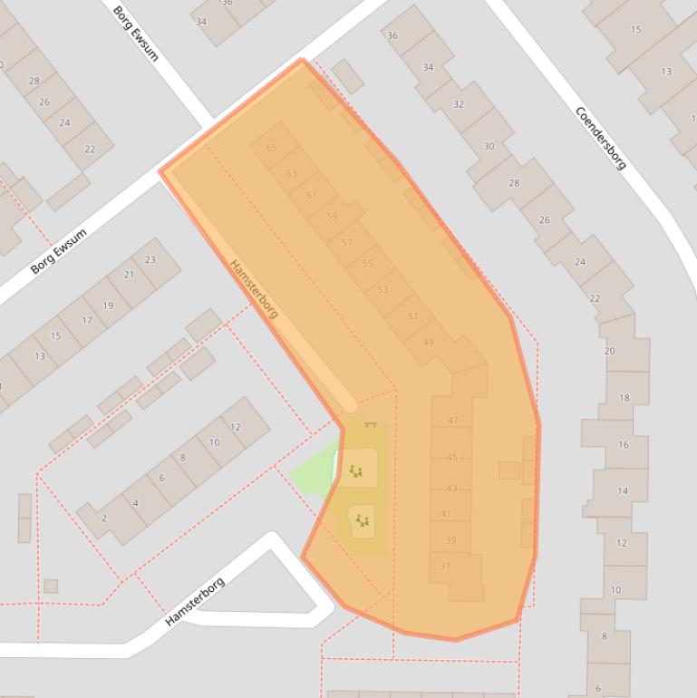 Kaart van postcodegebied 7608GP.