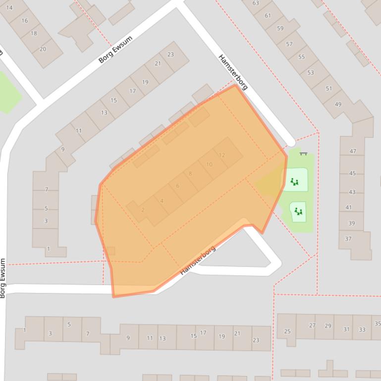 Kaart van postcodegebied 7608GR.