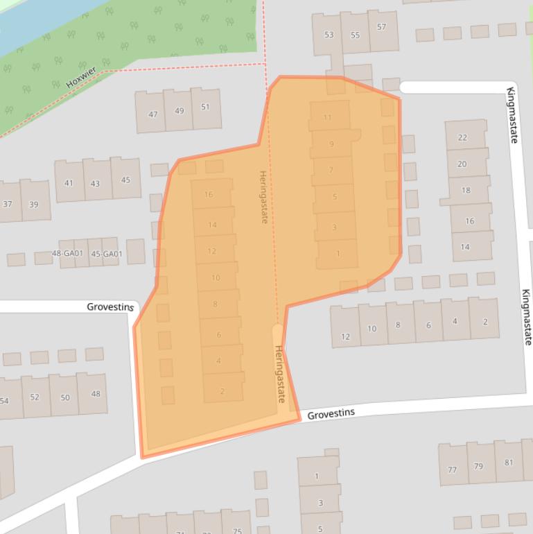 Kaart van postcodegebied 7608HG.