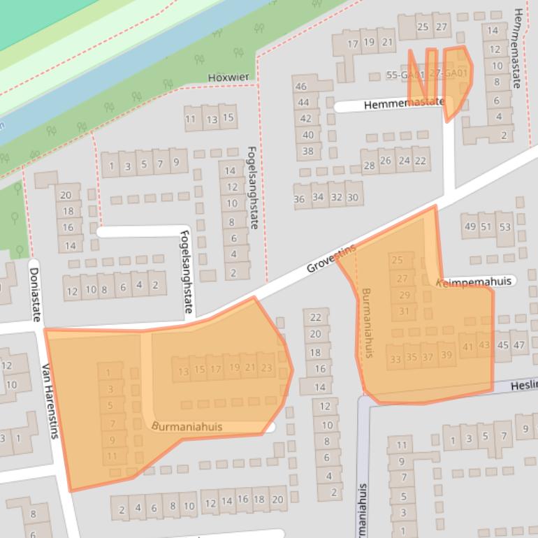 Kaart van postcodegebied 7608HK.