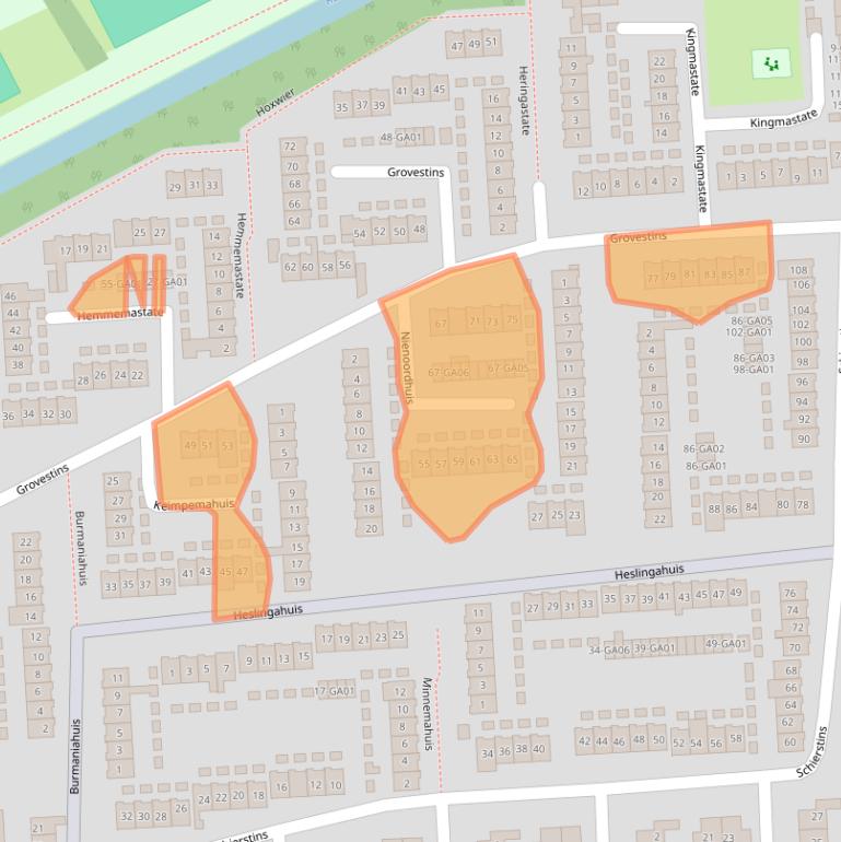 Kaart van postcodegebied 7608HL.