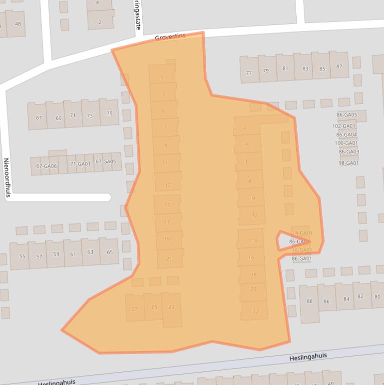 Kaart van postcodegebied 7608HP.