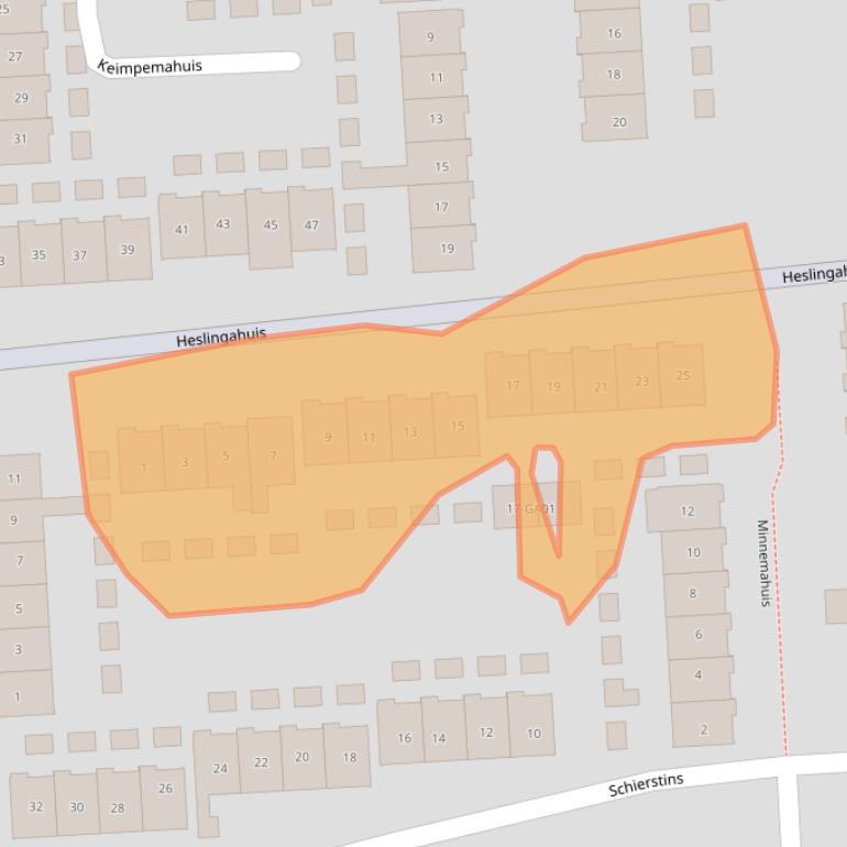 Kaart van postcodegebied 7608HR.