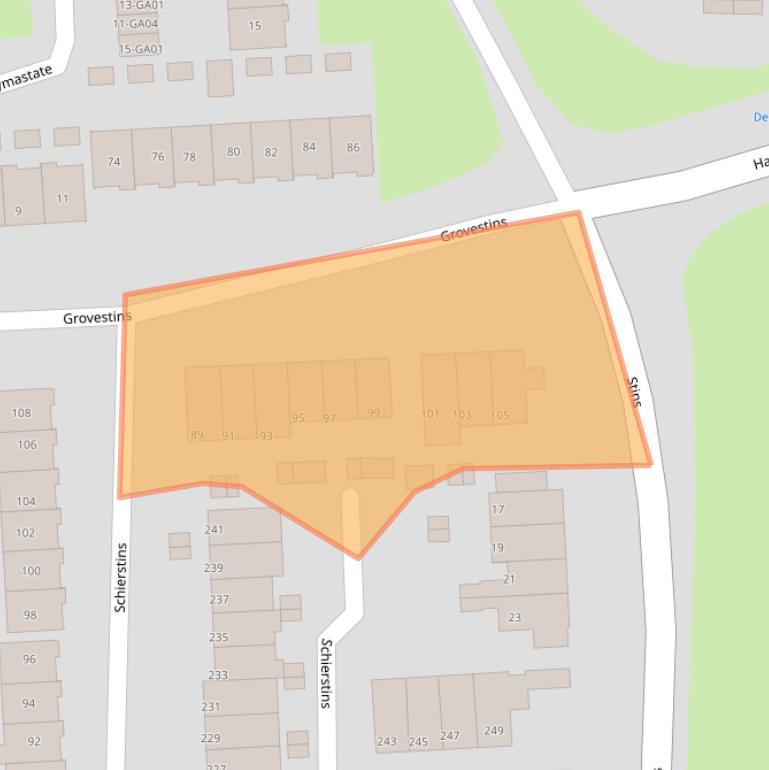 Kaart van postcodegebied 7608HZ.