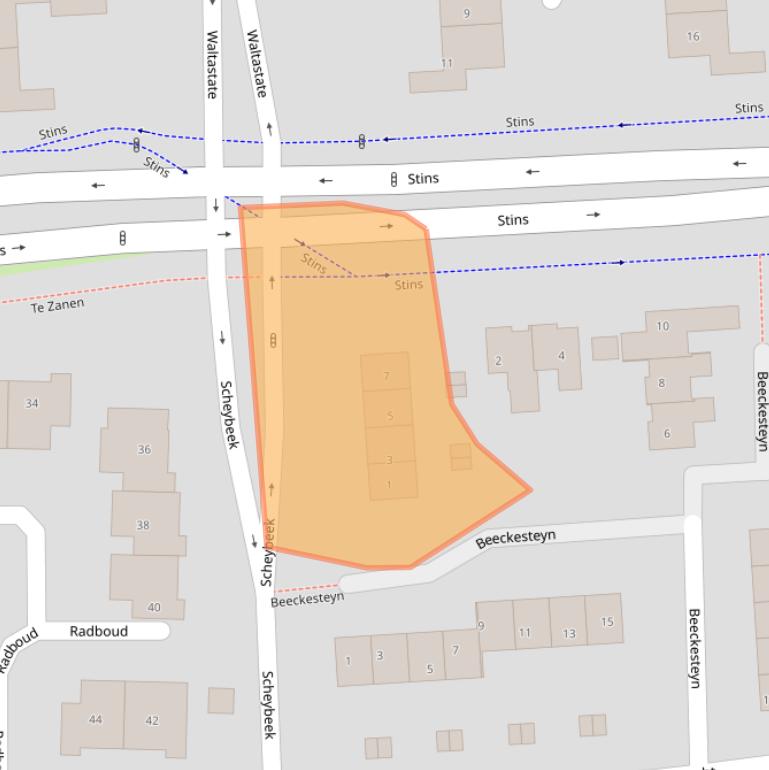 Kaart van postcodegebied 7608JS.