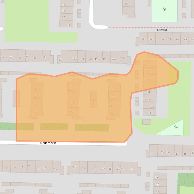 Kaart van postcodegebied 7608JW.