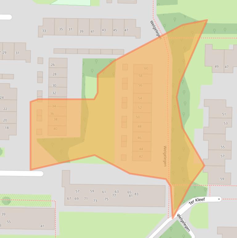 Kaart van postcodegebied 7608KD.