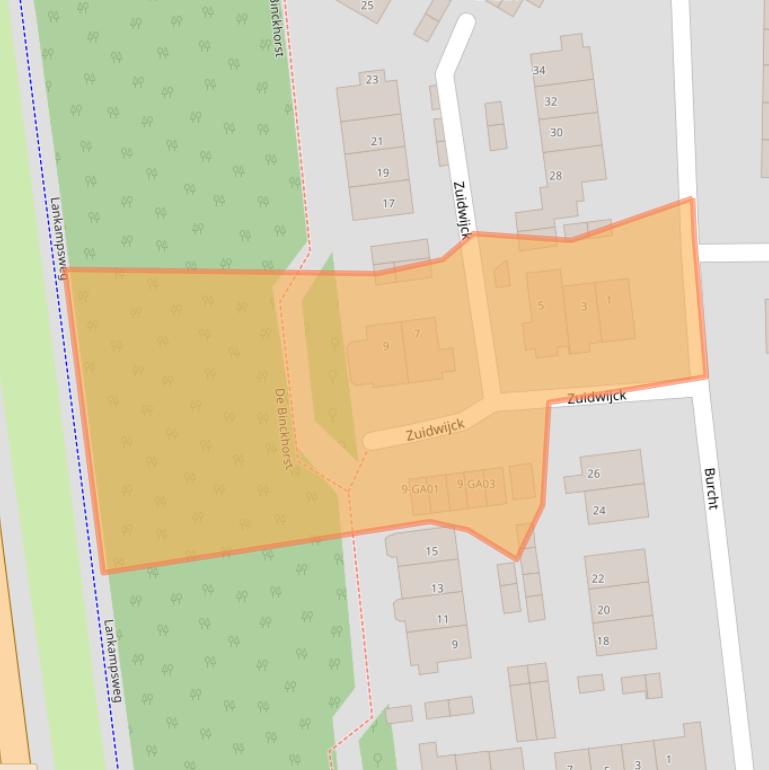 Kaart van postcodegebied 7608KL.