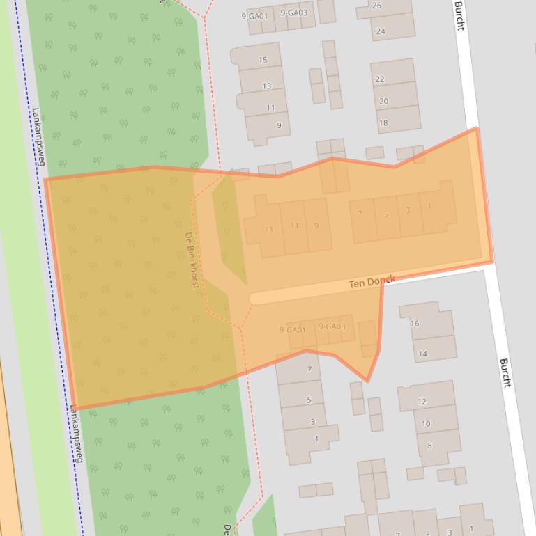 Kaart van postcodegebied 7608KM.