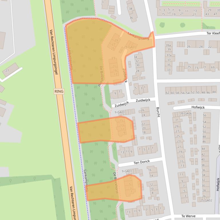 Kaart van postcodegebied 7608KN.