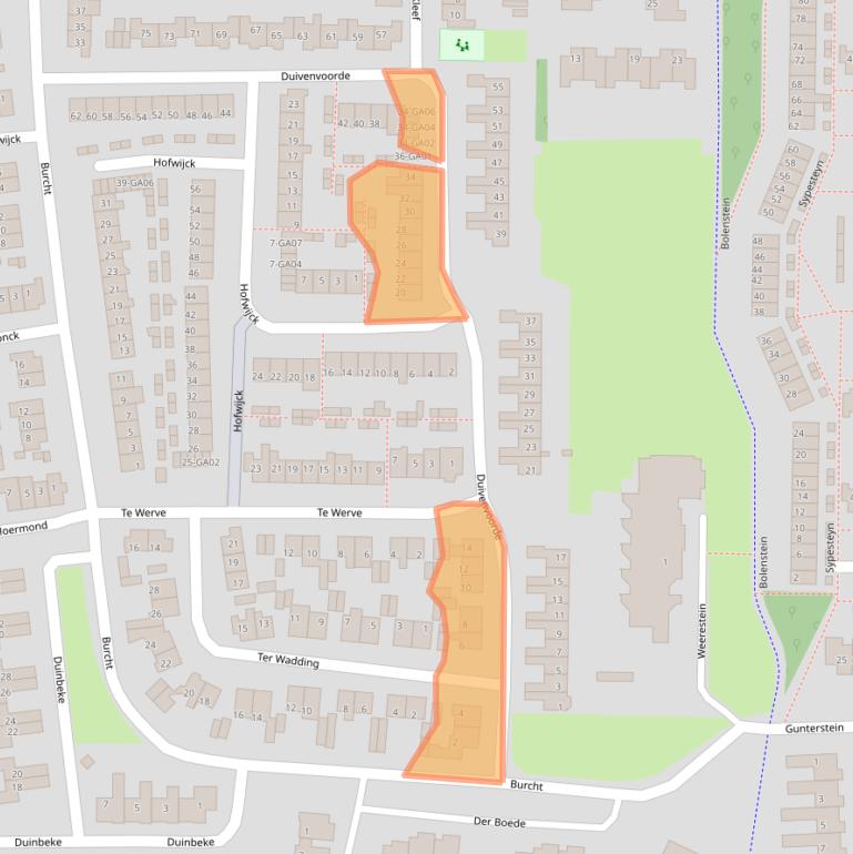Kaart van postcodegebied 7608KW.