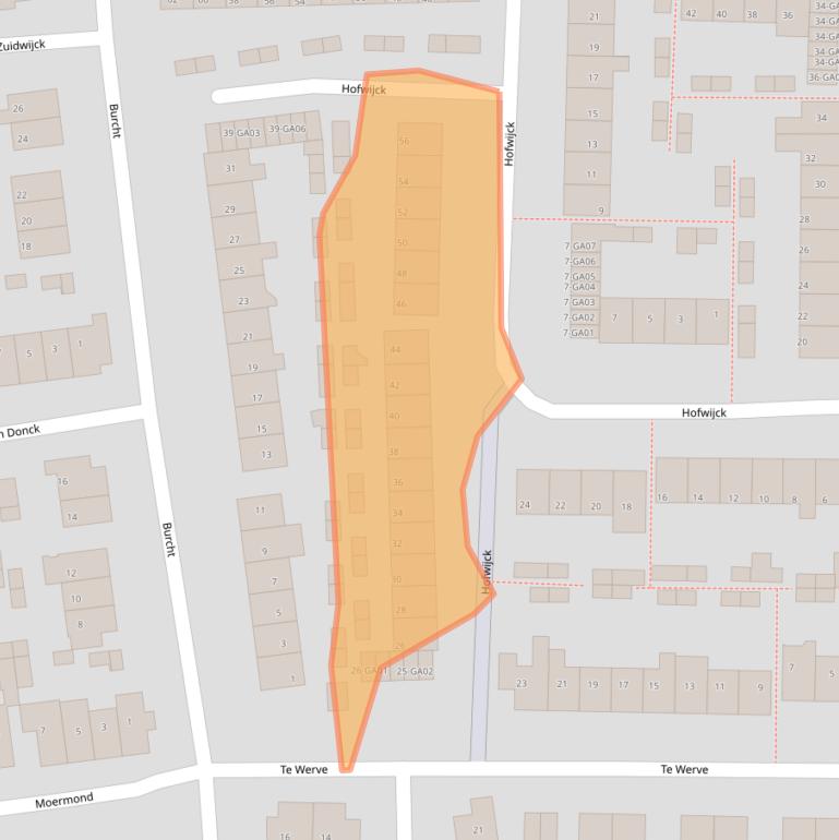 Kaart van postcodegebied 7608LC.