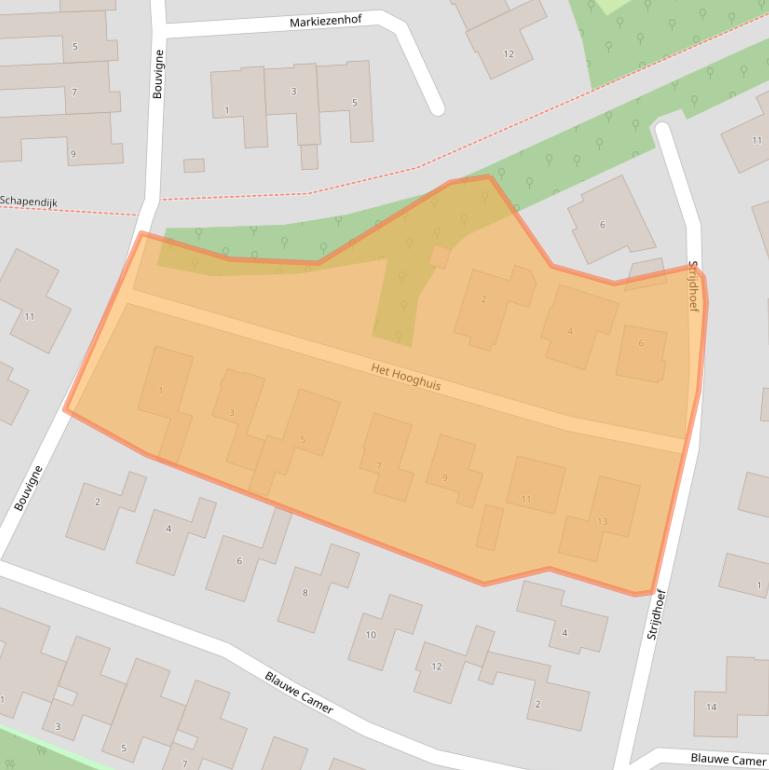 Kaart van postcodegebied 7608LN.