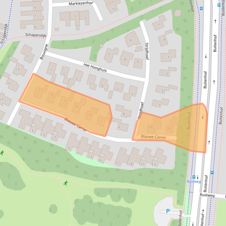 Kaart van postcodegebied 7608LS.