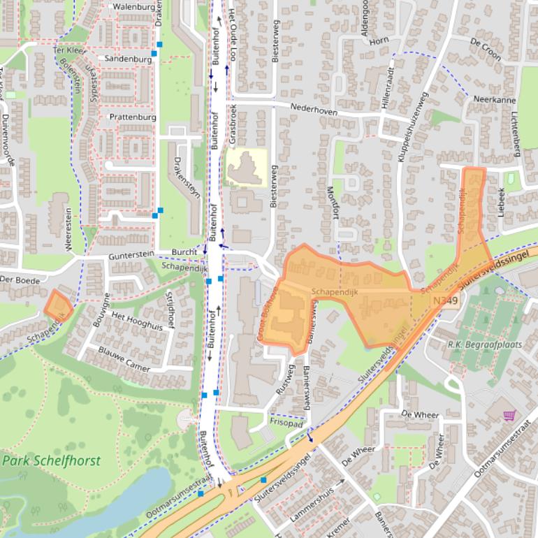 Kaart van postcodegebied 7608LV.