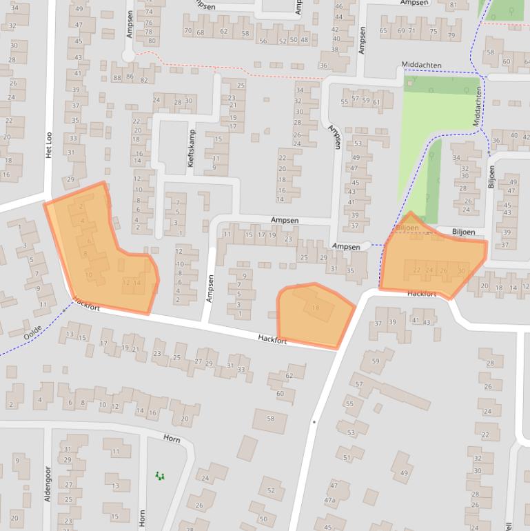 Kaart van postcodegebied 7608MJ.