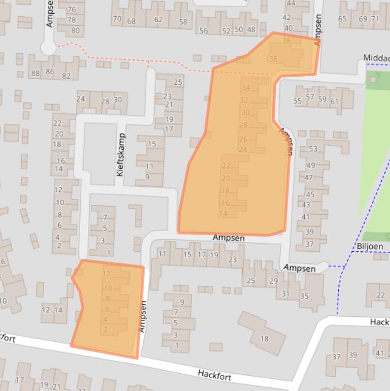 Kaart van postcodegebied 7608MN.