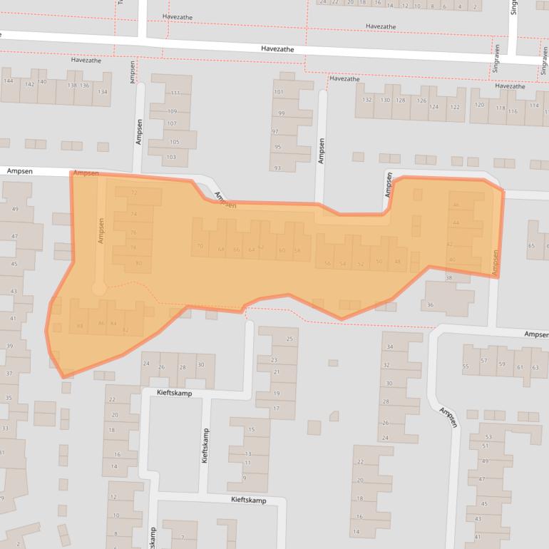Kaart van postcodegebied 7608MP.
