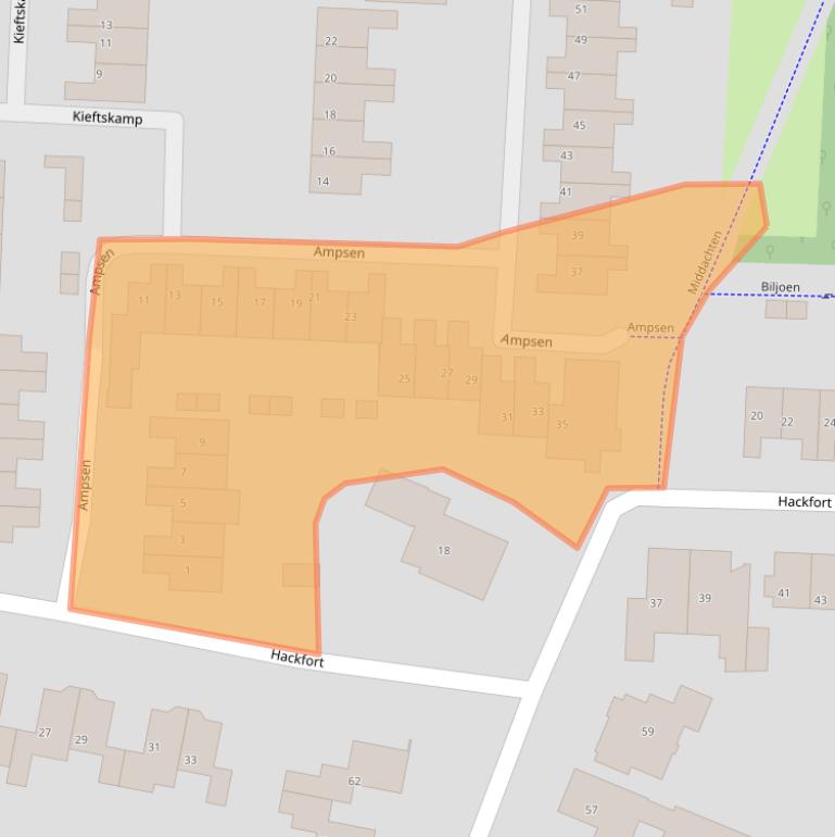 Kaart van postcodegebied 7608MR.