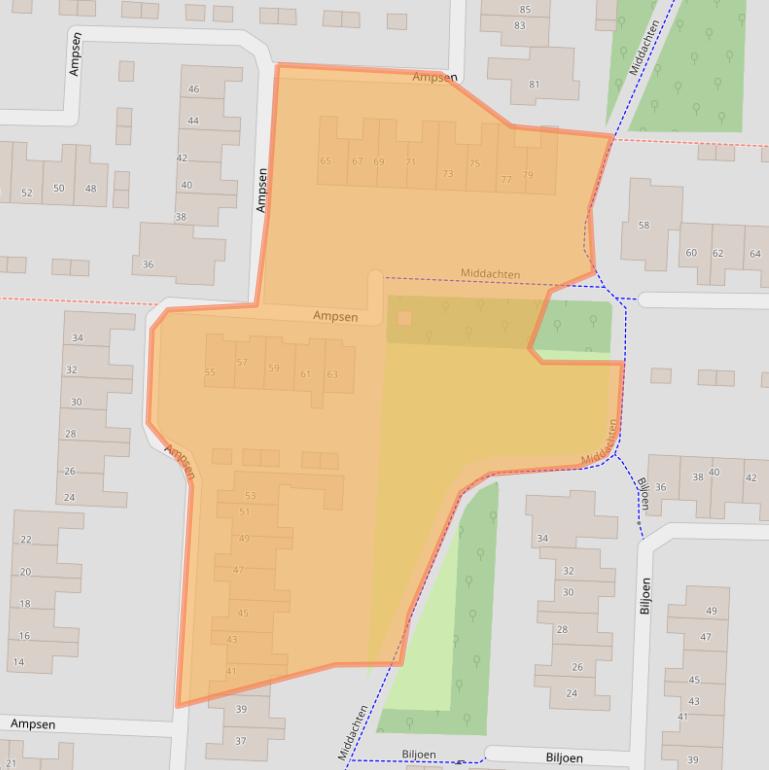 Kaart van postcodegebied 7608MS.