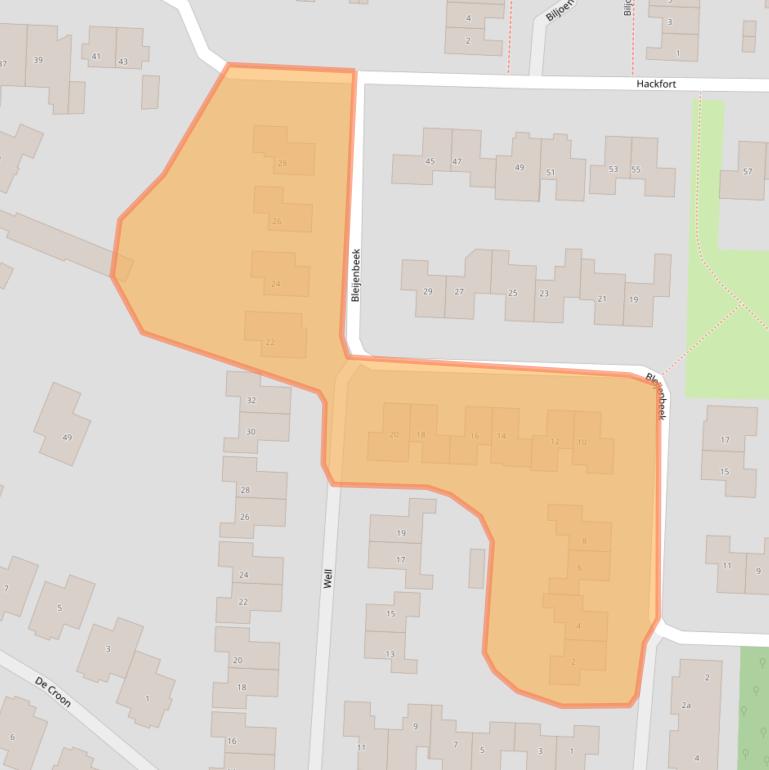 Kaart van postcodegebied 7608NG.