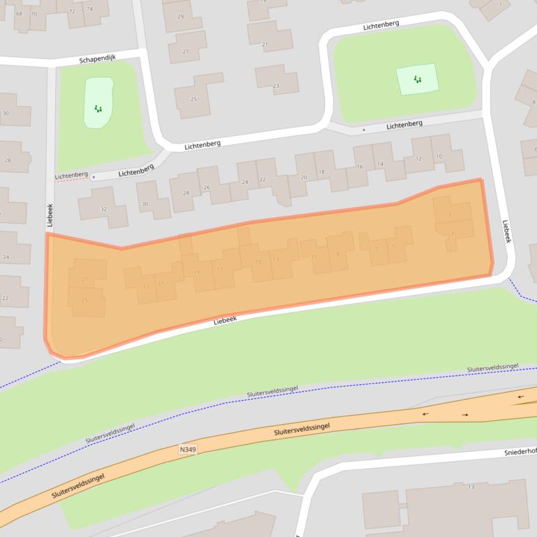 Kaart van postcodegebied 7608NN.