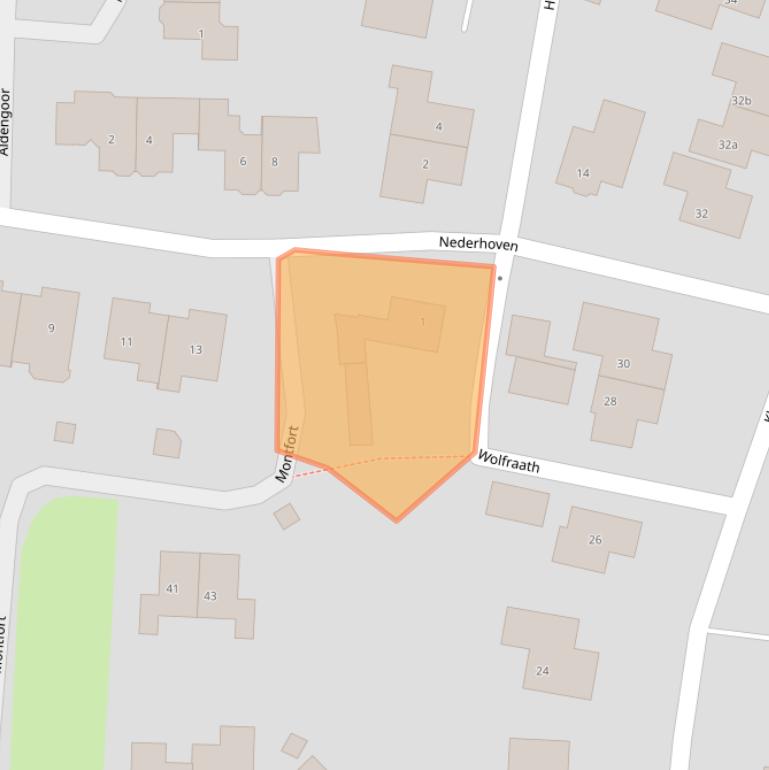 Kaart van postcodegebied 7608NS.