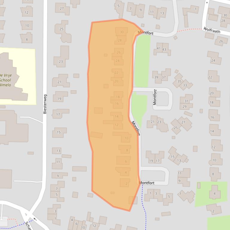 Kaart van postcodegebied 7608NW.