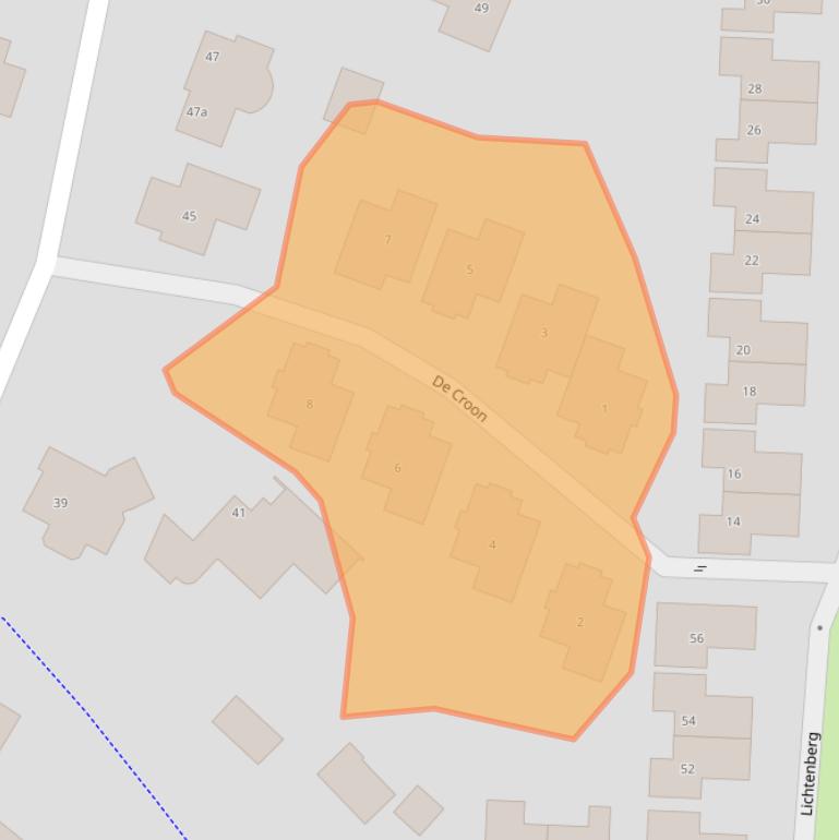 Kaart van postcodegebied 7608NZ.