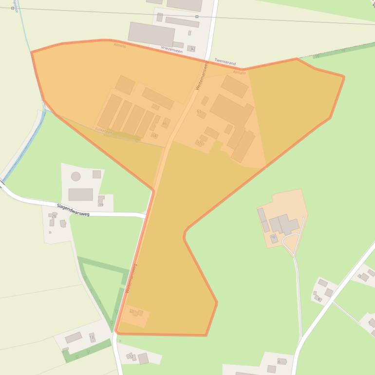 Kaart van postcodegebied 7608RG.