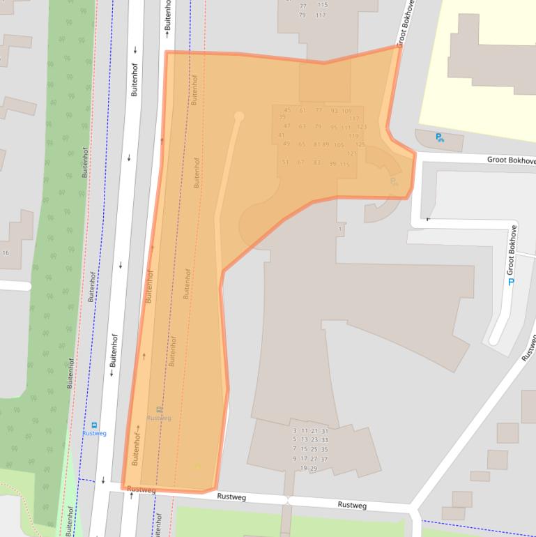 Kaart van postcodegebied 7608RJ.