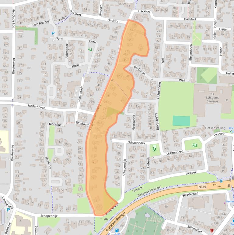 Kaart van postcodegebied 7608RK.