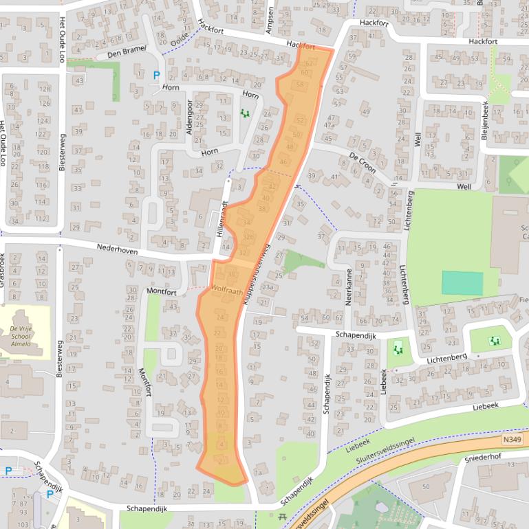 Kaart van postcodegebied 7608RL.