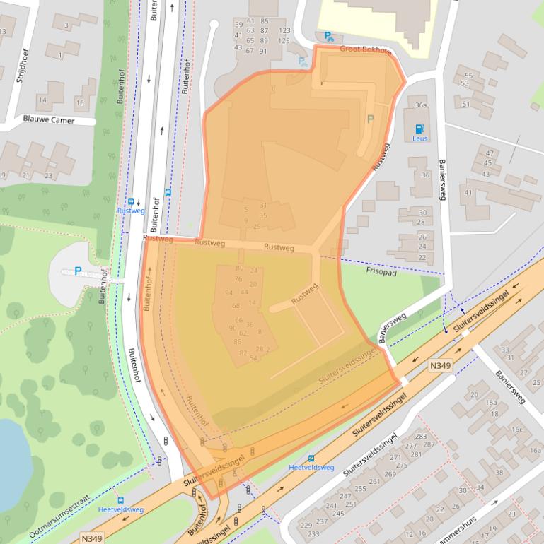 Kaart van postcodegebied 7608RM.