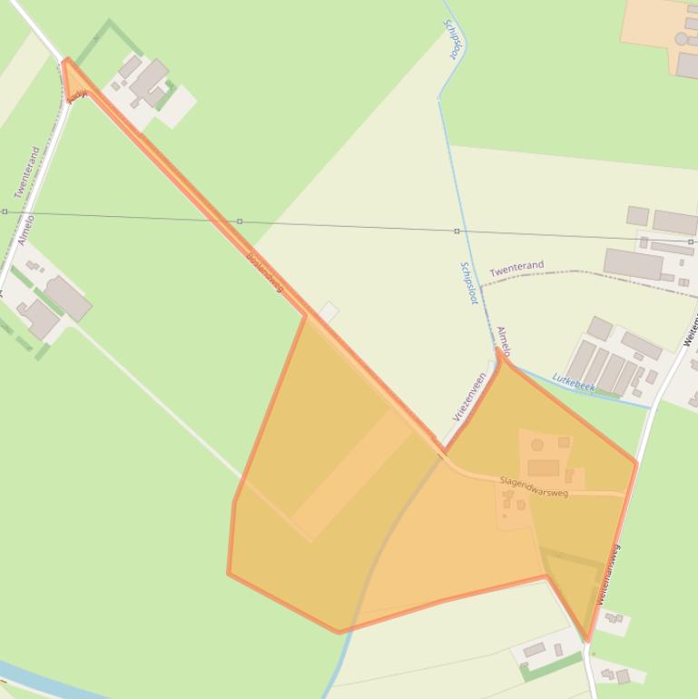 Kaart van postcodegebied 7608RP.