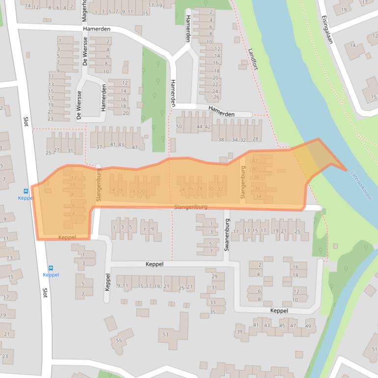 Kaart van postcodegebied 7608RR.