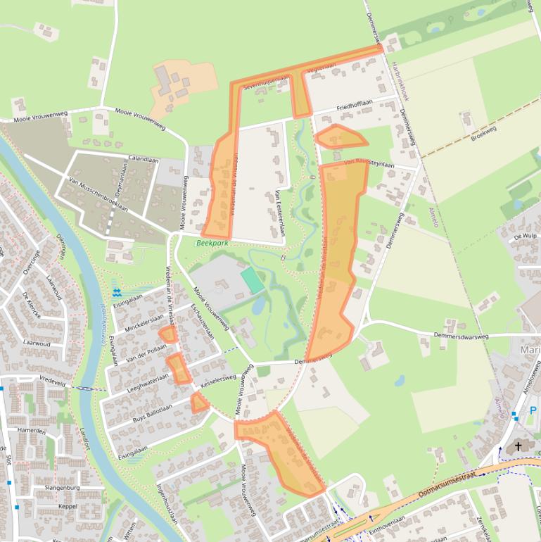 Kaart van postcodegebied 7608SL.