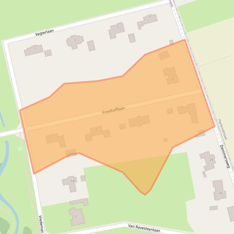 Kaart van postcodegebied 7608SX.