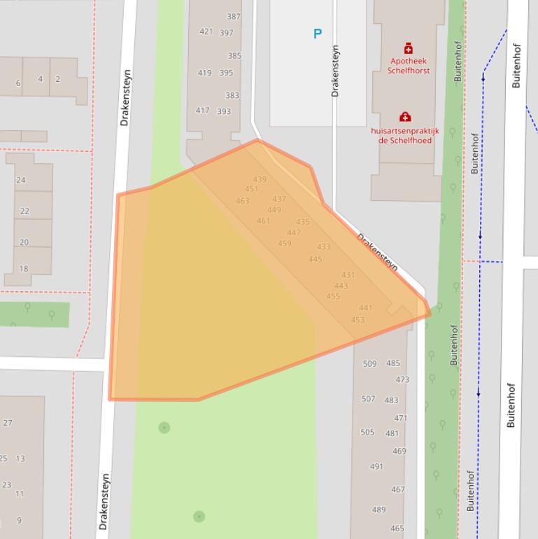 Kaart van postcodegebied 7608TL.