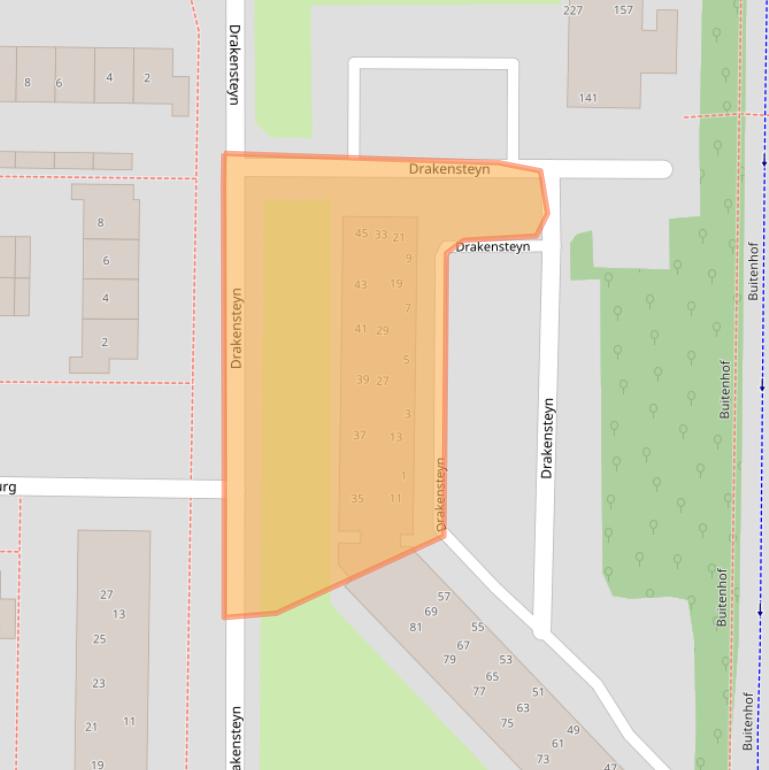 Kaart van postcodegebied 7608TZ.